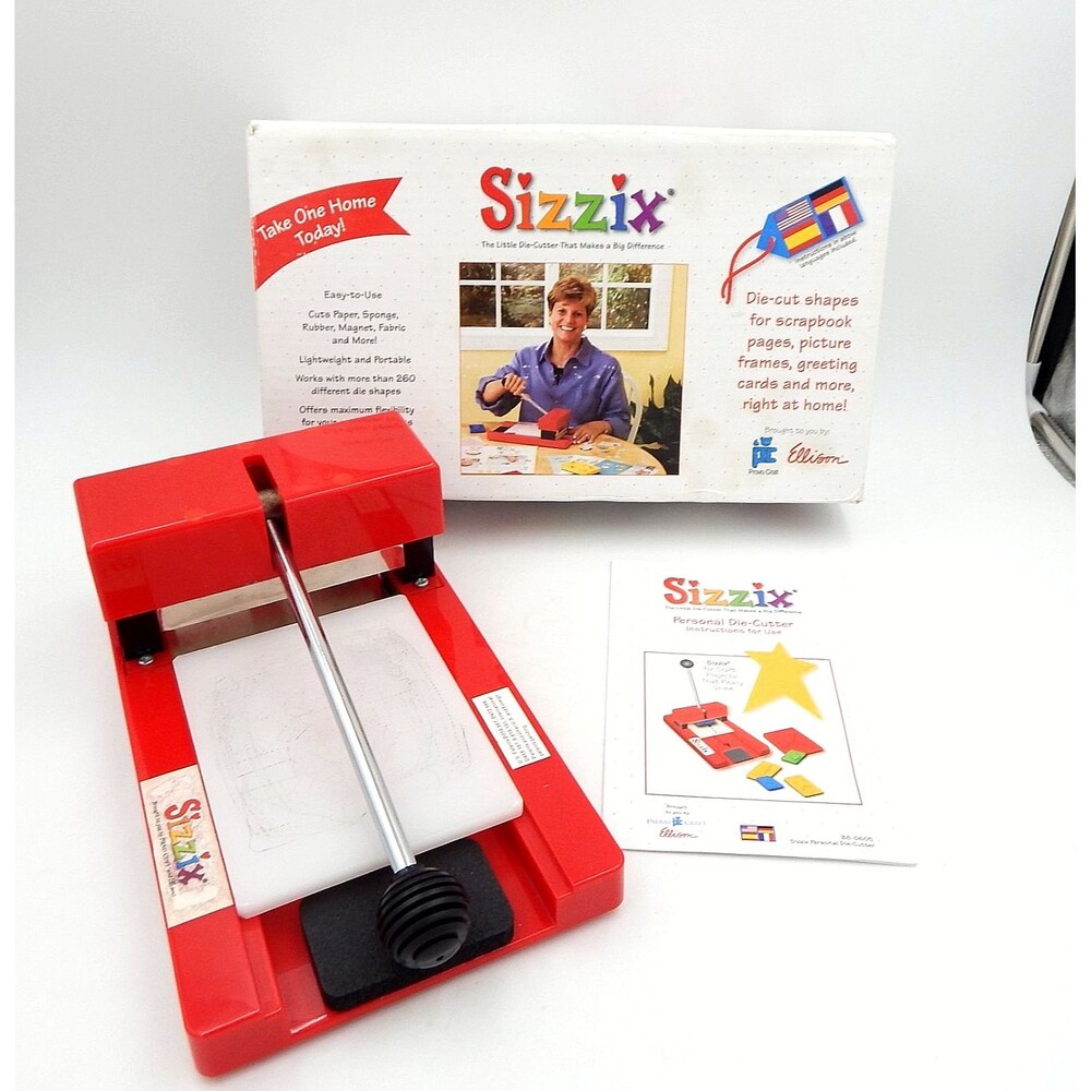 Sizzix Original Red Personal Die-Cutter Press Machine Provo Craft 38-0605